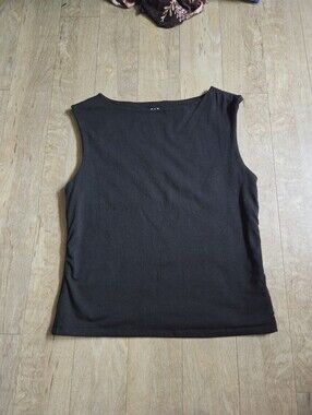 Gap Womens Wide Neck Black Tank Top